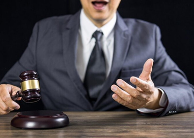 Judge on the table